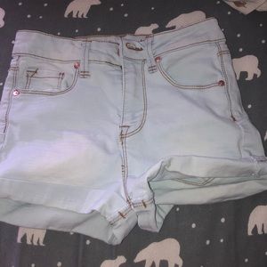 Light washed Super soft jean shorts